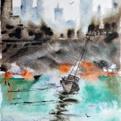 entre la niebla y el mar