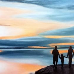 Contemplant el paisatje nocturn,