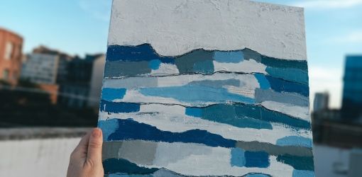 Paisatge blau
