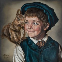 Waiting  with the squirrel