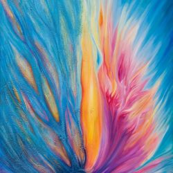 Equilibri aigua i foc  80 cm x 60 cm