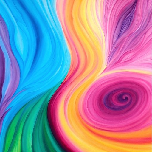 Fluxe de colors  73 cm x 53 cm