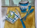 20x20 cm peres i coberts blaus